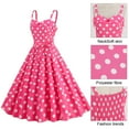 thumbnail image 4 of Callipe Women Dress Princess Style A-line Big Hem Shirring Ruffle Color Matching Tight Elastic Waist Sleeveless Christmas Party Prom Dress, 4 of 7