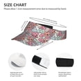 thumbnail image 3 of Kdxio Cartoon Hearts Print Sun Visor Hat Golf Visor Adjustable Velcro Outdoor Sports Cap for Men Women, 3 of 7