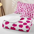 thumbnail image 4 of Erosebridal Artistic Blot Quilt Full for Girls, Modern Blob Print Full Bedspread Sets, 3 Pieces, 4 of 7