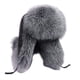 thumbnail image 3 of Gorro de invierno con protección auditiva, gorro Ushanka para correr al aire libre y motocicleta. gris, 3 of 7