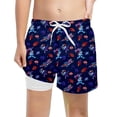 thumbnail image 4 of Baby Boy Swimsuit Big Kids Boys Cool Astronaut Rocket Print Swim Trunks Girls Bathing Suit Multicolour 9-10 Years, 4 of 4