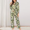thumbnail image 2 of Fotbe Jungle Animals Conjunto de Pijama de Manga Larga para Mujer con Estampado, Ropa de Dormir de 2 Piezas, Conjunto de Casa Suave y Cómodo con Bolsillos-Small, 2 of 7