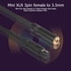 thumbnail image 4 of CableMini XLR de 3 pines a conector de 3,5 mm, cable de audio, cable adaptador para auriculares Barbie Nuevos Originales, 4 of 9