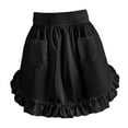 thumbnail image 2 of Delantal de cintura cómodo, multiusos, elegante, ligero y con 2 bolsillos. Negro, 2 of 9