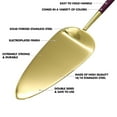 thumbnail image 5 of Koyal Wholesale Modern Wedding Cake Knife And Server Set - 2-Piece Gold Cake Cutter & Server With Purple Handle, 5 of 5