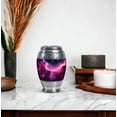 thumbnail image 5 of JAGASY Pink Galaxy Stars Urn for Child - Black Small Urn for Human Ashes Keepsake - Tiny Funeral Urns for Boy & Girl - Memorial Cremation Urns for Siblings - (3 Inch), 5 of 7