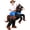 Black, variant on Lyacmy Inflatable Costume Adult Ride On Horse Costumes Cowboy Air Blow Up Funny Riding Horse Suit for Men Women Halloween