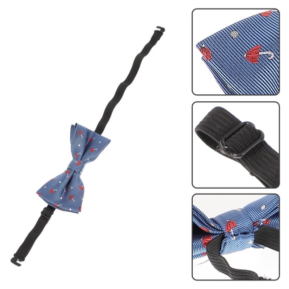 Milisten Bowtie for Wedding Parties 3D Jacquard Pattern Assorted Color 1Pcs