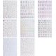 thumbnail image 2 of 8 Sheets Aurora Nail Stickers 3D Holographic Laser Heart Star Moon Flame Flower Butterfly Nail Decals Self Adhesive Nail Art Stickers DIY Nail Design, 2 of 4