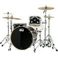 thumbnail image 3 of DW SSC Collector's Series 4-Piece FinishPly Shell Pack With 24" Bass Drum With Satin Chrome Hardware Black Ice, 3 of 7
