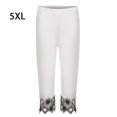 thumbnail image 4 of Guardurnaity Leggings de cintura alta Pantalones de yoga transpirables Pantalones de chándal de tres cuartos Ropa Prendas para la parte inferior del cuerpo Blanco 5XL, 4 of 6