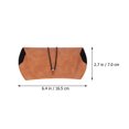 thumbnail image 2 of 2pcs Decorative Eyeglass Case Leather Eyeglass Container Portable Sunglasses Cases, 2 of 8