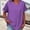 Purple, variant on Tweang Peasant Tops for Women Embroidery Gauze T-shirt for Women Button Down Plaid Shacket Shirt Womens Cotton Linen Tunic Boyfriend Dress Shirt Collared Roll Up Long Sleeve Loose Fit Tunic Black L