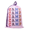thumbnail image 2 of MeMoi Camp Camp Camp Laundry Wash Bag with Shoulder Strap, One Size, Lilac, 2 of 6