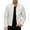 White, variant on uikmnh Men's Jackets Leather Motorcycle Jacket Stand Collar Punk Style Outerwear Coat for Casual Wear and Riding Protective Gear Size:S