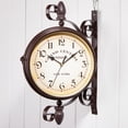 thumbnail image 4 of Reloj De Pared Blanco Retro Reloj De Pared De Doble Cara Para Sala De Estar Dormitorio Estudio Comedor Scienceny HA023997-02, 4 of 6