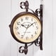 thumbnail image 4 of Reloj De Pared Blanco Retro Reloj De Pared De Doble Cara Para Sala De Estar Dormitorio Estudio Comedor Guardurnaity HA023997-02, 4 of 6