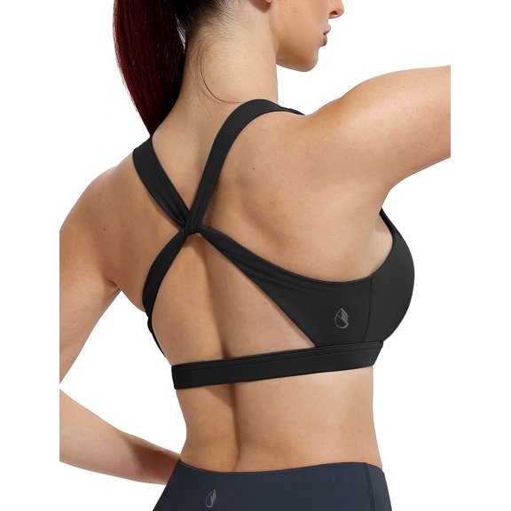 icyzone Workout Sports Bras for Women - Women's Running Yoga Bra, Activewear Top, Athletic Fitness Clothes