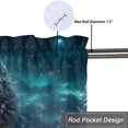 thumbnail image 5 of Wolf Curtain Valances Winter Wildlife Animal Mountain Forest Tree Night View Privacy Window Valances for Living Room Kitchen 54 by 18 in, 1 Panel, 5 of 6