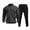 Dark Gray, variant on Men's Tracksuit 2 Piece Sweatsuit Track Suit 1/4 Zip Long Sleeve Cargo Sweatshirt Jogging Sweatpants Casual Outfits for Men Blue