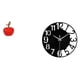 thumbnail image 1 of Estatua,Escultura de fruta artificial,estatua y artesanía,Reloj de pared grande,Reloj de pared acrílico silencioso moderno,Reloj de pared grande para oficina,silencioso,fácil de leer y, 1 of 8