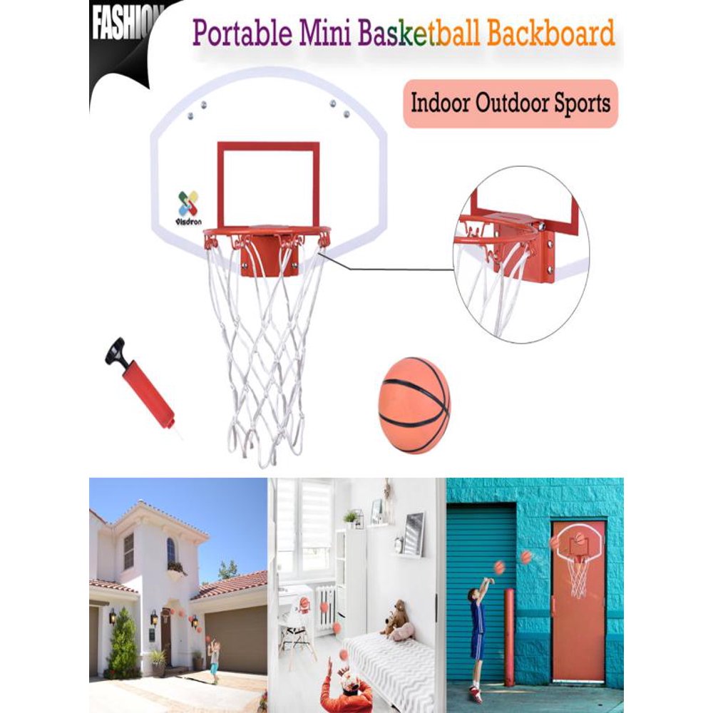 Mini Basketball Hoop OverTheDoor Basketball Backboard Indoor Outdoor Sportss
