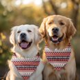 thumbnail image 2 of Dog Bandana 2 Pack,Red Christmas Deer and Snowflake Pattern Bandanas for Dogs,Cat Bandana,Small/ Large Dog Bandana 2 Size,Dog Bandanas Girl Boy, 2 of 6