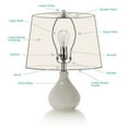 thumbnail image 4 of Urbanest Faux Silk Bell Lamp Shade, 5x9x7", Off White, Set of 2, 4 of 5