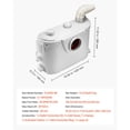 thumbnail image 5 of KFFKFF Effluent Water Pump, 500W, Capable of 29 GPM Flow, Elevation Reach 26 ft/8 m, Sanitation Pump Featuring 4 Water Entry Points, Designed for Efficient Waste Liquid Management in Toilet, 5 of 9