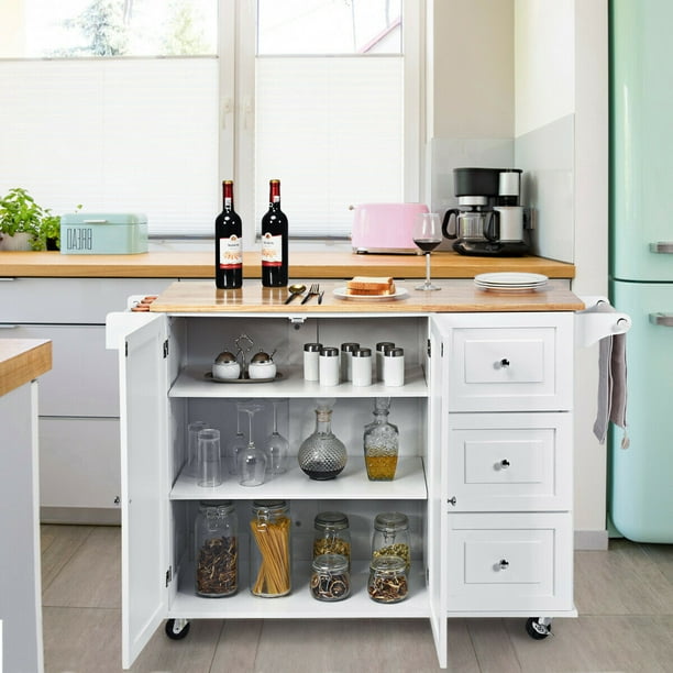 Unfinished kitchen island with drop leaf deals