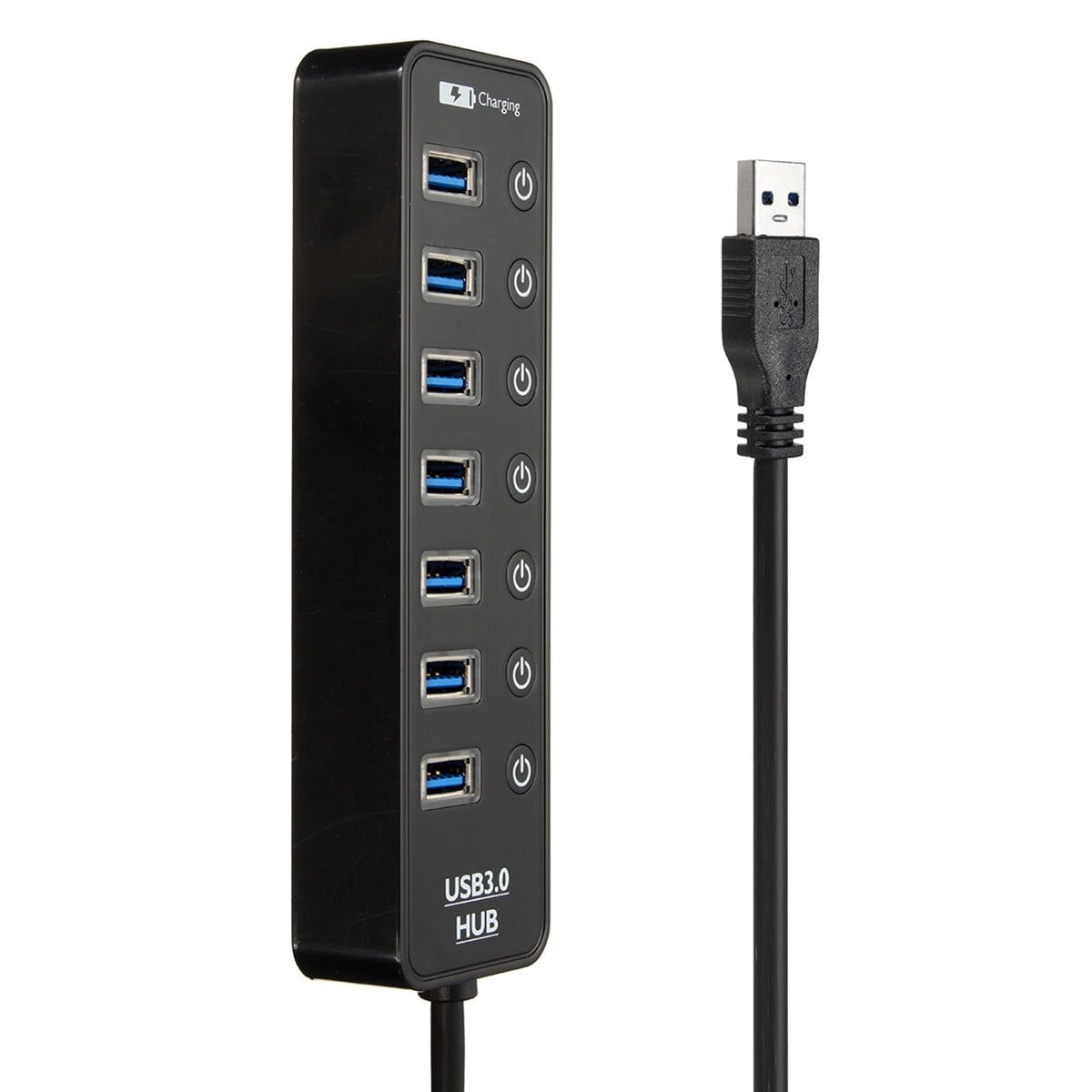 Multi USB Hub Multiconector USB Additional USB Ports for Computer 3.0 USB Hub Multi USB Port for Computer Black Hub USB 3.0 4 Hub USB Fast USB Hub Multi Hub USB Hub USB 3