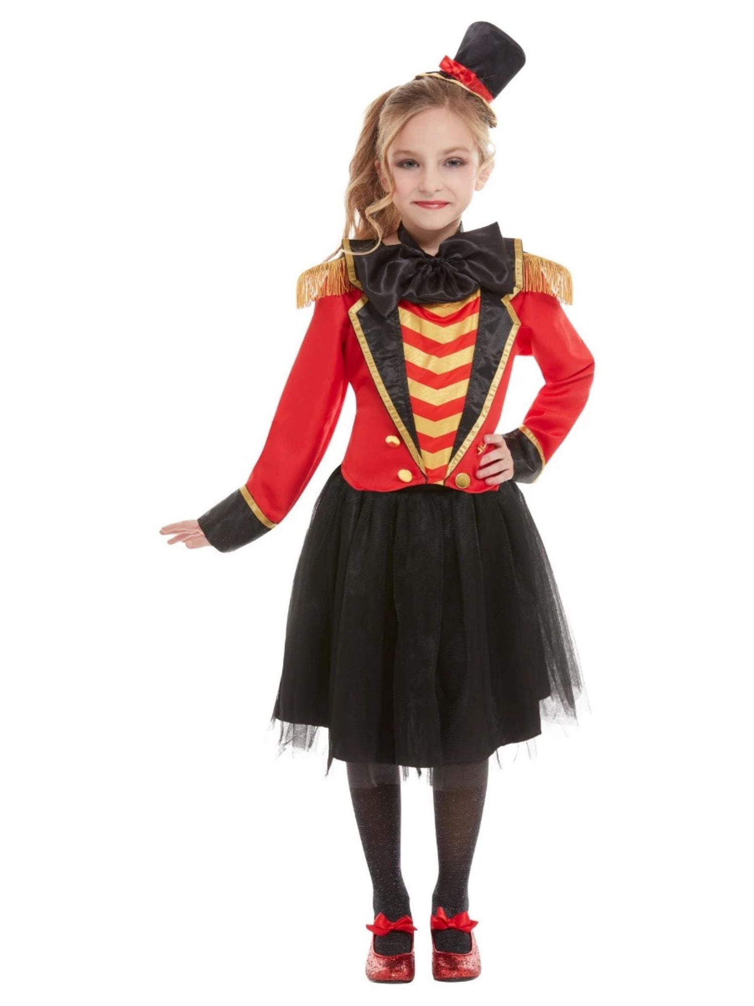 Girls The Greatest Show Ringmaster Fancy Dress Up Costume Kids Cosplay Party Set