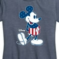 thumbnail image 3 of Disney - Americana - Mickey Flag Pattern - Women's Short Sleeve Graphic T-Shirt, 3 of 5