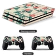 thumbnail image 2 of Decal Skin for PS4 Slim / PS4 Pro / PS4, Whole Body Vinyl Sticker Cover for Playstation 4 Console and Controller (Rose Pattern-2), 2 of 5