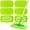 Fluorescent Green, variant on 6PCS Chenille Mop Refill Pads for Home Use, Reusable and Washable Microfiber Pads for Wet and Dry, Compatible with Most Standard 10-12 Inch Mops