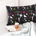 thumbnail image 5 of Kdxio Cotton Pillow Cases 14"x20" Pillowcases,Soft and Breathable Bedroom Pillow Cases-Colorful Geometry, 5 of 8