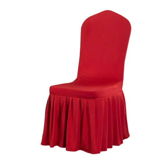 Ikohbadg Elastic Dining Chair Cover, Half Round Universal Chair Protector, Stretchy Polyester Cushion Cover for Home and Office, Easy to Clean and Durable Furniture Shield