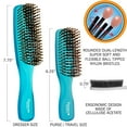 thumbnail image 3 of Gentle Neon Nylon Bristle Scalp Sensitive Hair Brush Set, 3 of 30