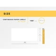 thumbnail image 3 of HOUSELABELS Compatible with DK-2243 Replacement Roll for Brother QL Label Printers; Continuous Length Labels; 4" x 100 feet (102mm*30.48m) with 1 REUSABLE CARTRIDGE - 1 Roll, 3 of 7