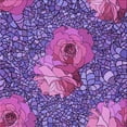 thumbnail image 1 of Ahgly Company Machine Washable Indoor Square Transitional Dark Magenta Purple Area Rugs, 4' Square, 1 of 7