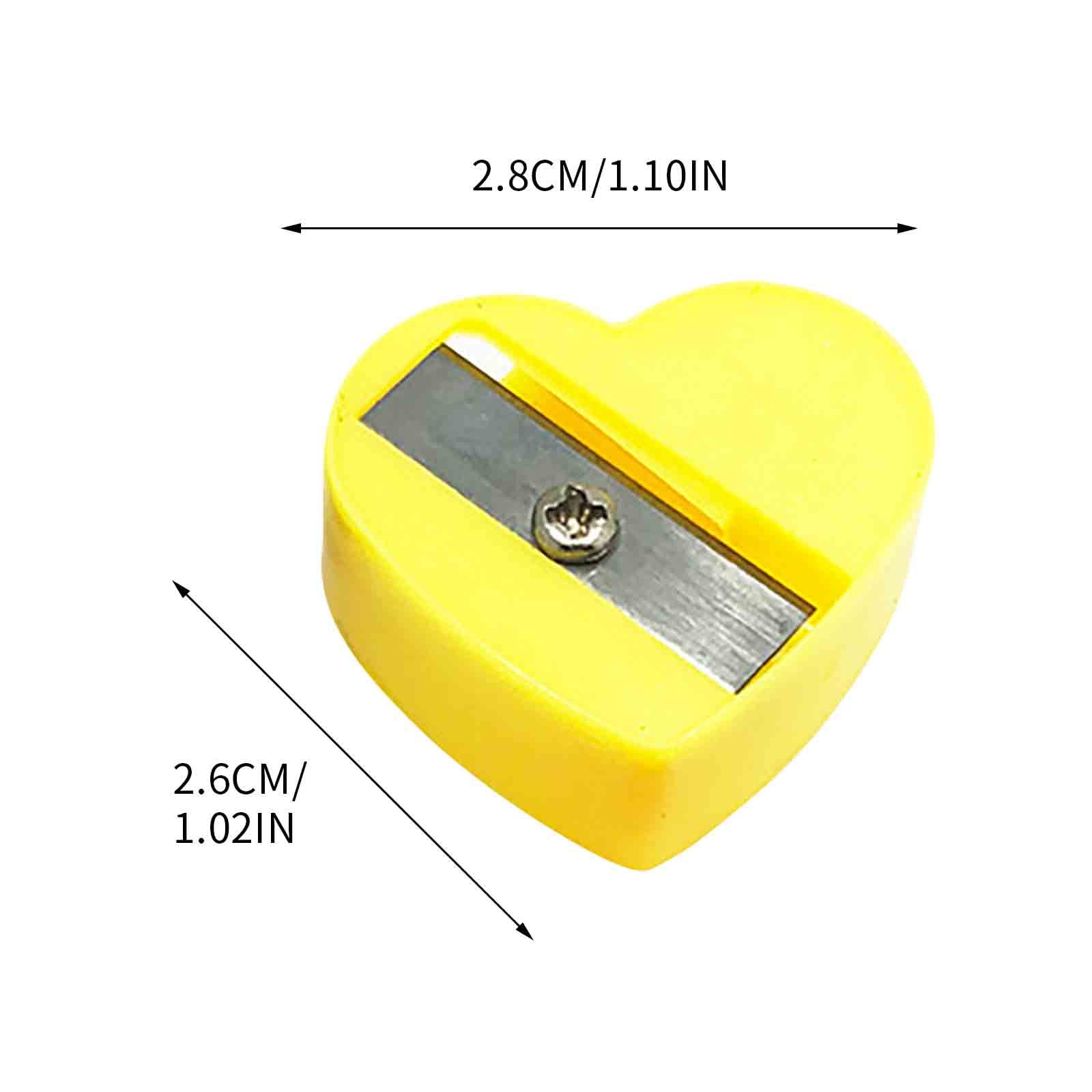 HBBKVI 25 Pcs Pencil Sharpener, Colorful Pencil Sharpener Portable Manual Pencil Sharpener for Office Supplies Random Color