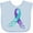 AE-Light Blue, variant on Inktastic Suicide Prevention Ribbon with Blue and Purple Hearts Boys or Girls Baby Bib