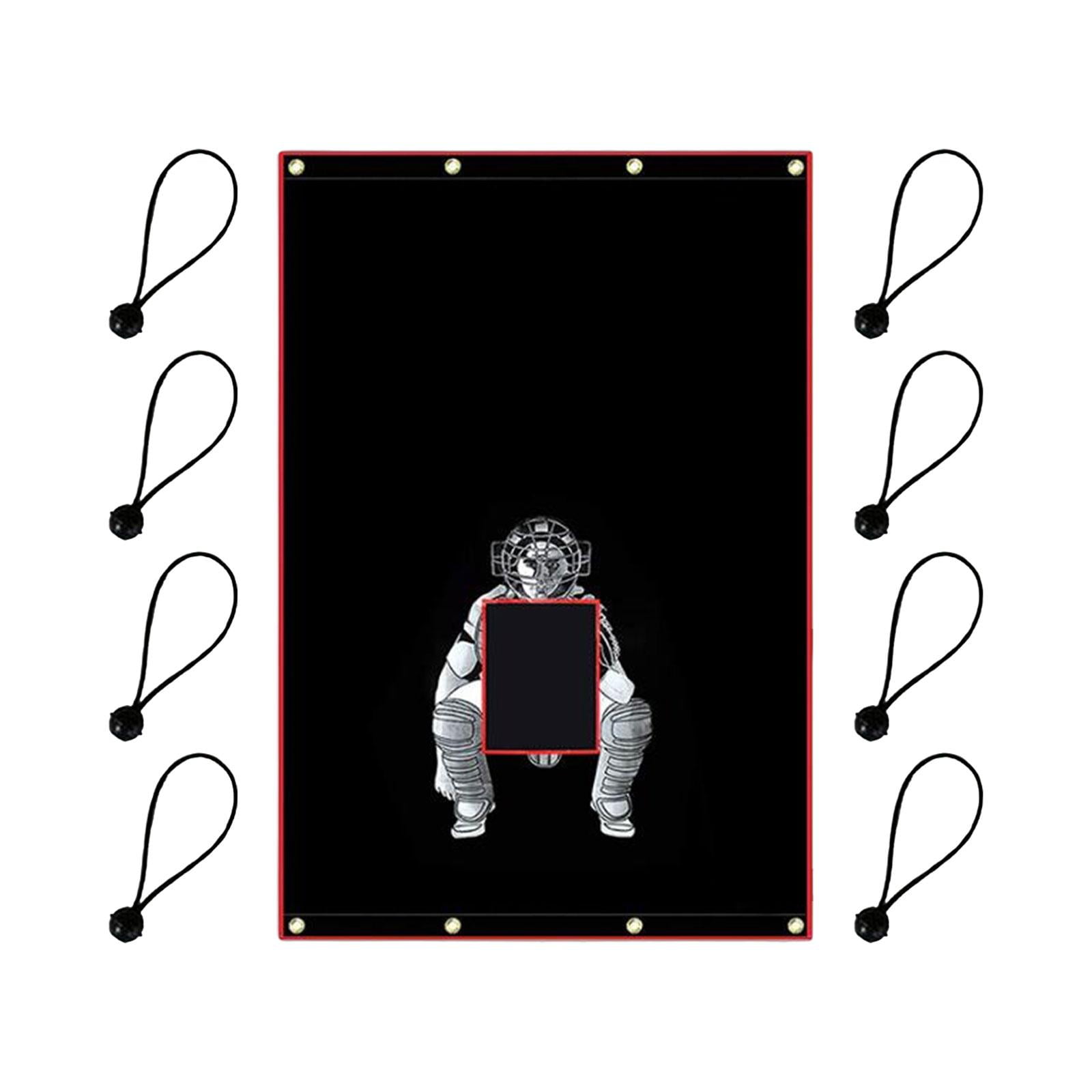 DimyFew Batting Cage Backstop Batting Cage Catcher Heavy Duty Portable Baseball Backstop 183cmx122cm