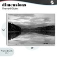 thumbnail image 4 of Stupell Industries Traditional Acadia Reflection in Monochrome White Framed Giclee Art, 18 x 12, by MJ Photography, 4 of 8