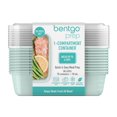 thumbnail image 2 of Bentgo Prep 1-Compartment Meal-Prep Food Storage Containers with Lids - 10 Trays & 10 Lids (Mint), 2 of 5