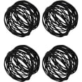 thumbnail image 4 of Napkin Rings Set of 4 for Dinner Parties, Dining Table Decoration Handmade Napkin Holder Black, 4 of 7