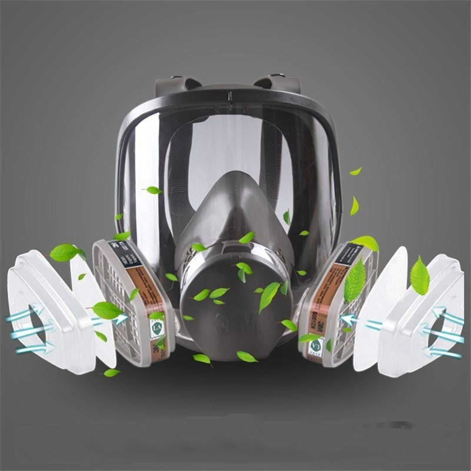 Uutvmp Reusable Respirator Full Face Gas Cover, Organic Vapor Mask and Anti-fog, for Painting, Mechanical Polishing, Logging, Welding, Against Dust, Staining, Sanding & Cutting