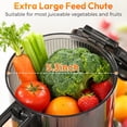 thumbnail image 3 of Open Box INSMART Cold Press Juicer,Juicer Machines with 5.4" Large Feed Chute,300w Slow Juicer Machines Fit Whole Vegetables and Fruits,Touchscreen Slow Masticating Juicer with 4 Mode(With Cleaning Function), 3 of 10