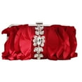 thumbnail image 3 of Elegant Evening Bag With Rhinestones Chain Delicate Flower Handbag Crossbody Purse Shoulder Purse For Party Occasion, 3 of 3