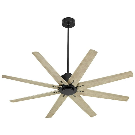 56 Inch 8 Blade Ceiling Fan-Black Finish Oxygen Lighting 3-112-15